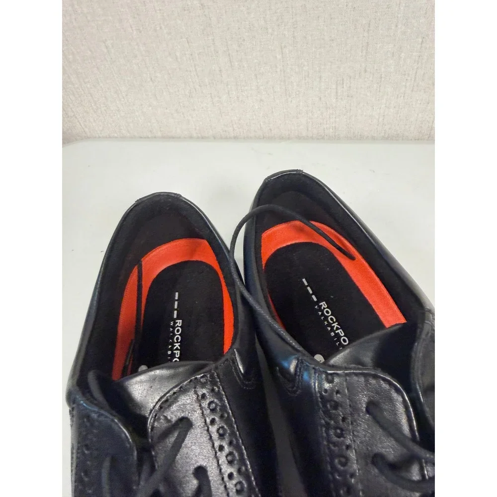 Rockport Mens Essential Details Waterproof Wingtip Oxford Black V73842 Size 12 M